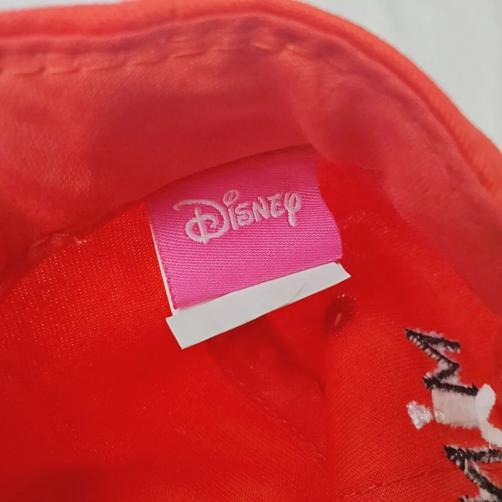 Lot Of 2 Disney Minnie Mouse Snap Back Hat Girl Toddler Red Blue Adjustable Ears